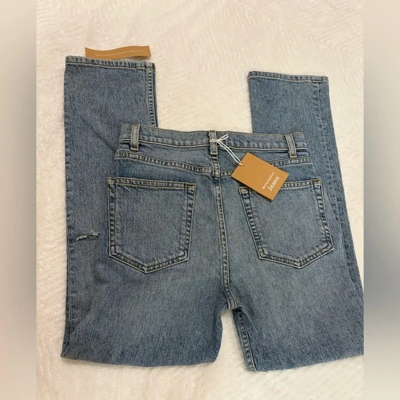 Reformation Jeans Liza High Rise Straight Jeans Size 25 NWT - Picture 9 of 14